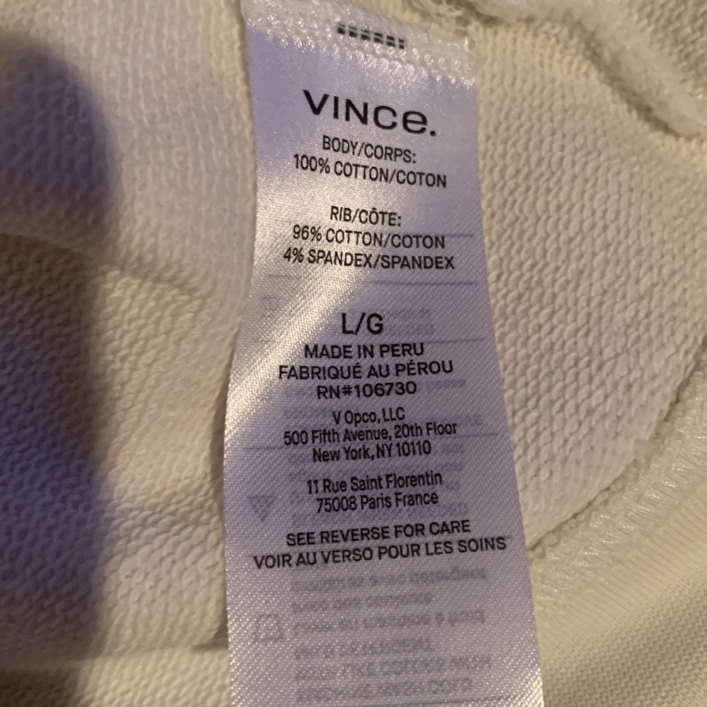 Vince Cream Women's Sweatshirt - Picture 7 of 7